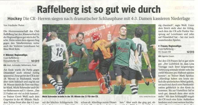 1. Herren: Spektakulärer Sieg über DSC