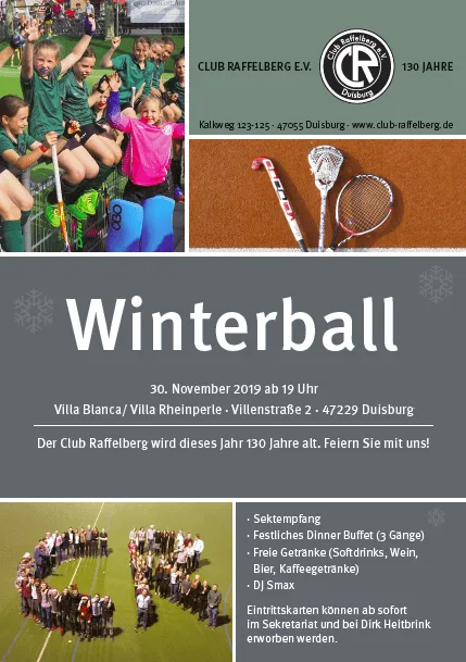 Winterball am 30.11.2019 – Karten ab jetzt im Verkauf!