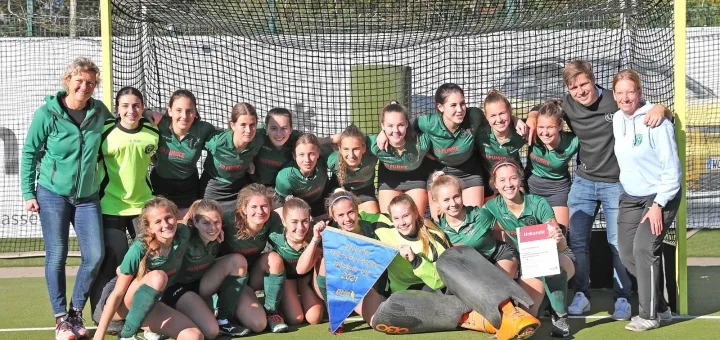 Weibliche U16 holt 30. DM-Titel für den Club Raffelberg