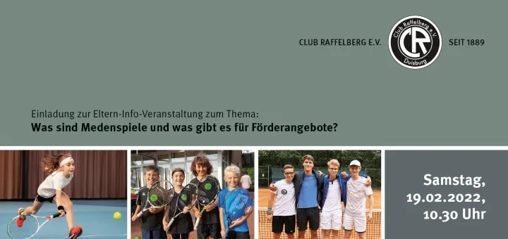 Tennis-Eltern-Infoveranstaltung: Was sind Medenspiele und was gibt es für Förderangebote?