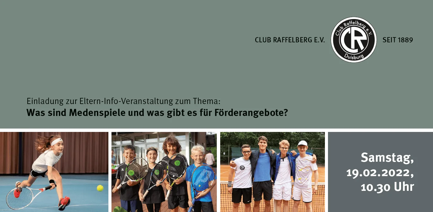 Tennis-Eltern-Infoveranstaltung: Was sind Medenspiele und was gibt es für Förderangebote?