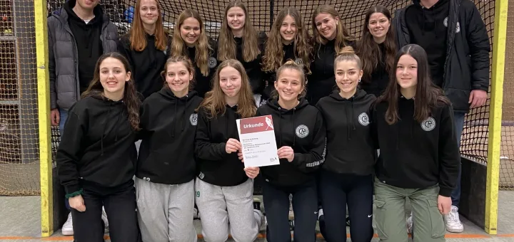 Unsere Weibliche U16 gehört zu den Top-5-Hallenteams 2022/23