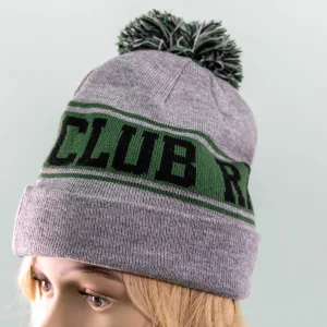 Beanie (Strickmütze mit Bommel)