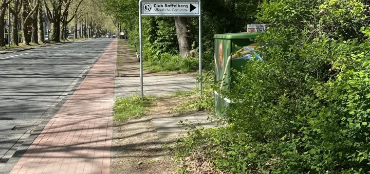 Neuer Wegweiser am Kalkweg