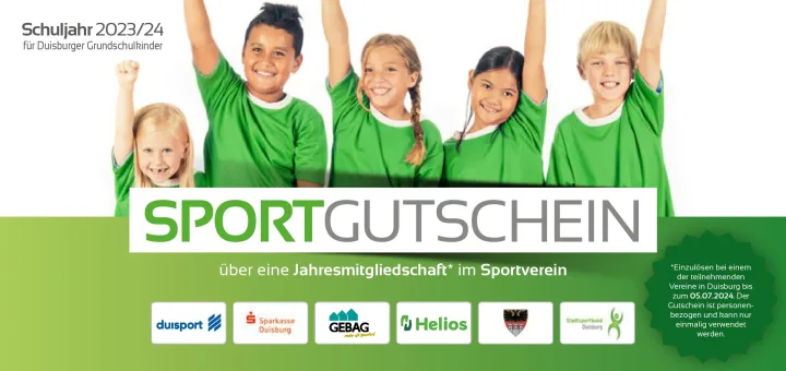 Der CR nimmt bei der Aktion „Sportgutschein“ des Stadtsportbundes Duisburg teil
