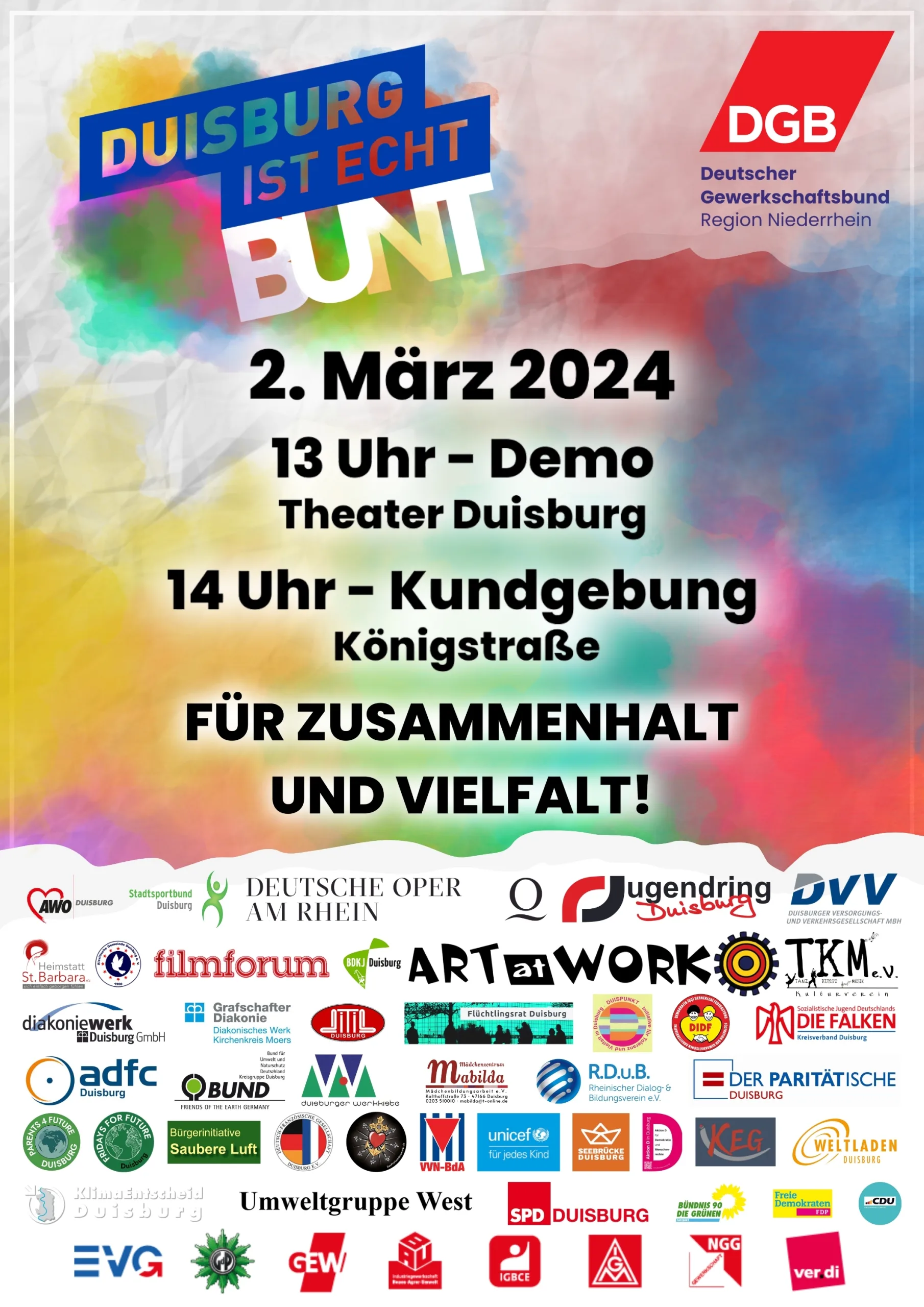 Der Duisburger Sport steht für Demokratie und Offenheit