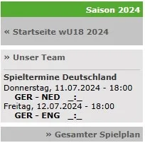 wU18 Sommerturnier und wU21 Europameisterschaft mit Raffelberger Beteiligung