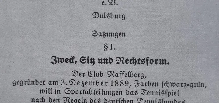 Unser Club wird heute 135 Jahre!