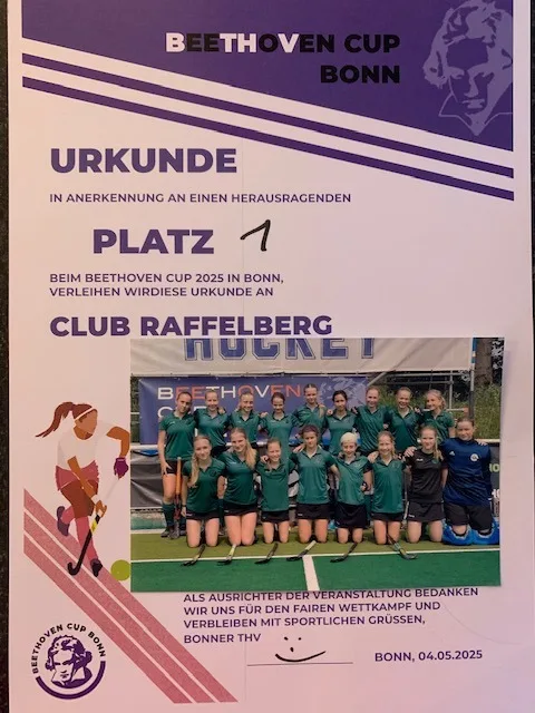 WU14 gewinnt den Beethoven Cup in Bonn
