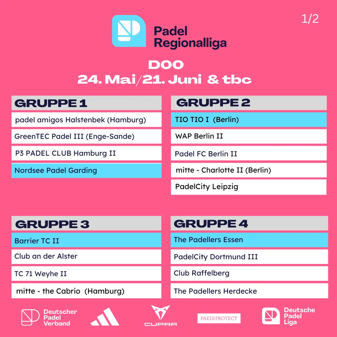 Saisonauftakt in der Deutschen Padel Liga am 17.05.2025