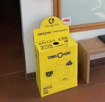 Wieder da: Recycling-Boxen für Tennis-Bälle