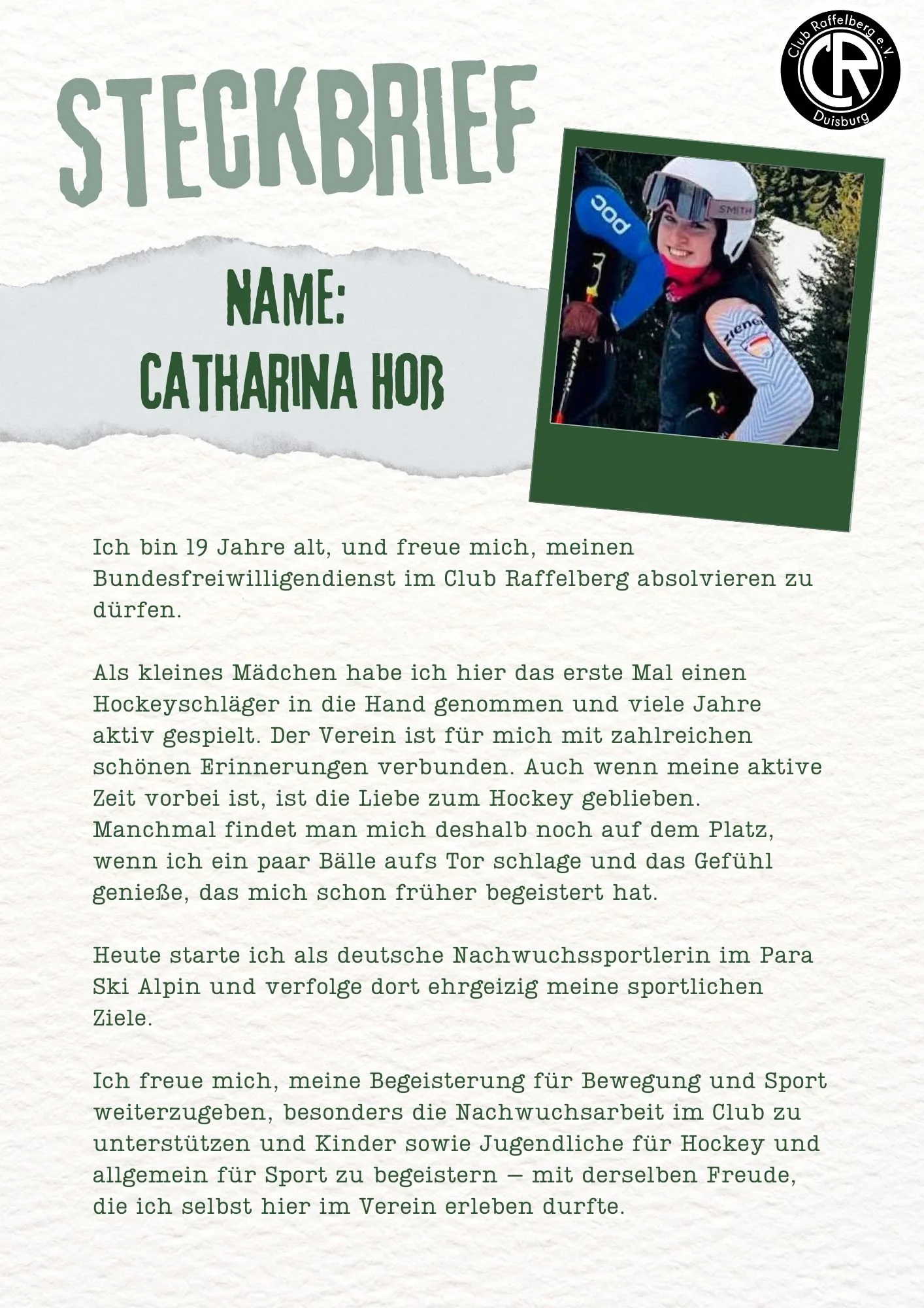 Unsere neuen FSJ/ BFDler stellen sich vor