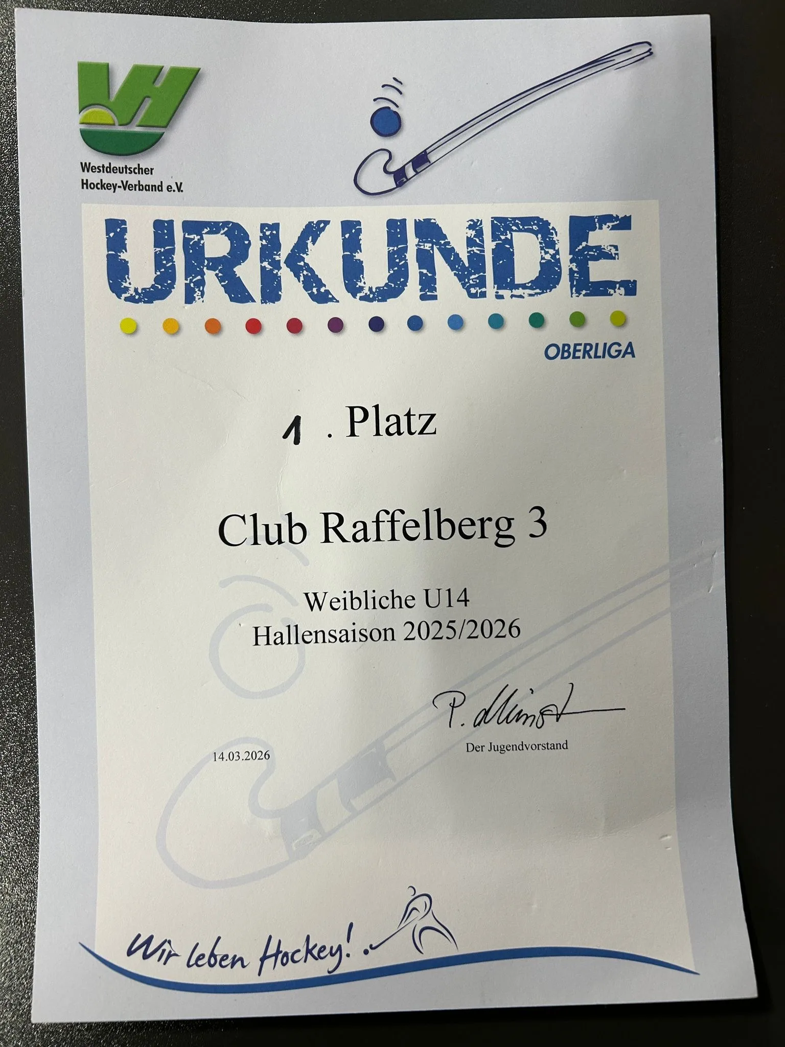 WU14/2 sind Oberliga-Meisterinnen!