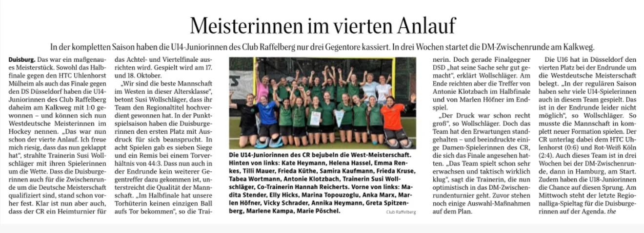 Was lange währt, wird endlich ein Wimpel